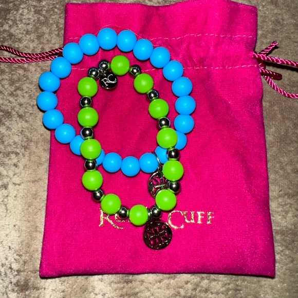 2 rustic cuff beaded bracelets - Picture 2 of 3